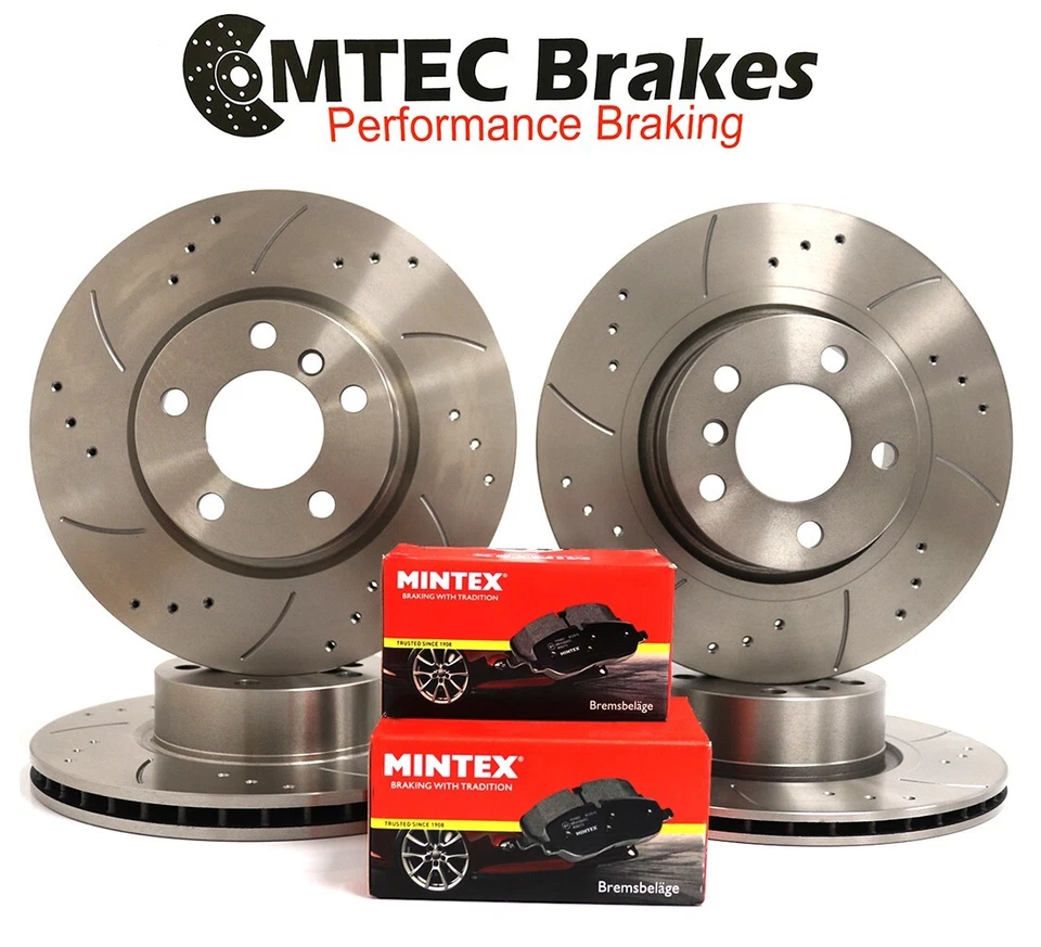MTEC BRAKES BMW X3 F25 18d sDrive 20d 30d 35d xDrive Front Rear Brake Discs & Mintex Pads