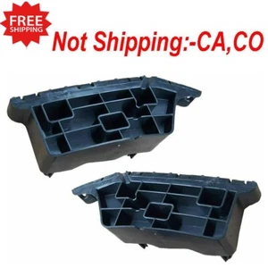 New Front Bumper Bracket For 2015-2020 Chevrolet Suburban Left & Right Black 2Pc - Picture 1 of 10