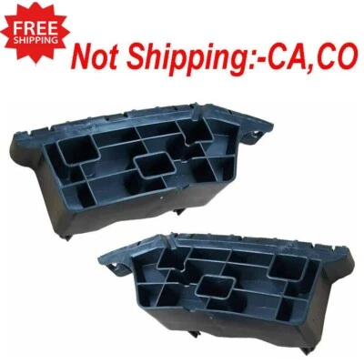 New Front Bumper Bracket For 2015-2020 Chevrolet Suburban Left & Right Black 2Pc Foto 1 de 4