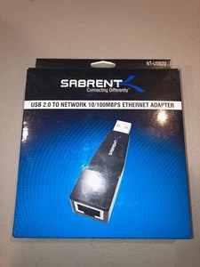 Sabrent NT-USB20 USB 2.0 to Network 10/100MBS Ethernet Adapter - Picture 1 of 2