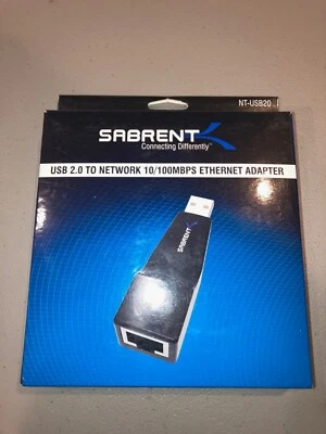 Sabrent NT-USB20 USB 2.0 to Network 10/100MBS Ethernet Adapter - Image 1 of 2