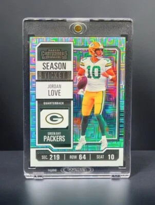 Jordan Love RARE MOJO REFRACTOR INVESTMENT CARD SSP PANINI PACKERS MVP ROY MINT - Image 1 of 4