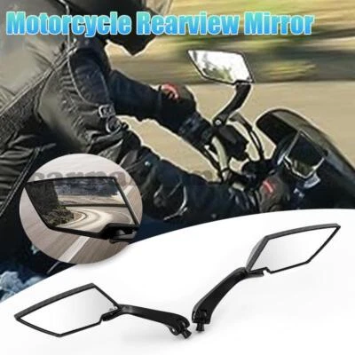 Pair Custom Rear View Mirrors For Suzuki Bandit GSF 600 1200 1250 B-King Gladius - Image 1 of 4