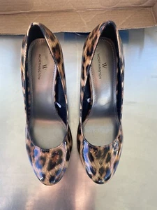 NEW WORTHINGTON WOMENS JEAN ROUND TOE PUMPS LEOPARD PRINT 8 - Bild 1 von 12