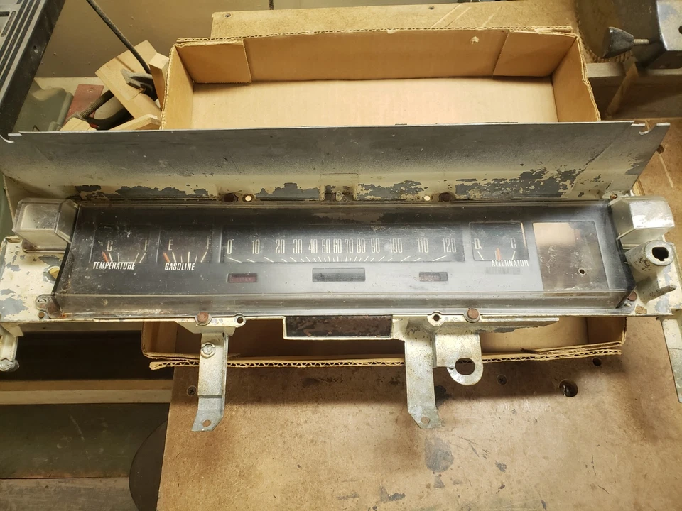 1971-74 Dodge Charger/Plymouth Satellite Speedometer Gauge Cluster - Image 1 of 4