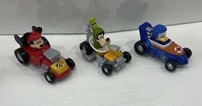 Mattel Mickey Mouse Die-Cast Vehicle Set Of 3 Goofy Donald Duck Mickey Roadster - Image 1 of 4