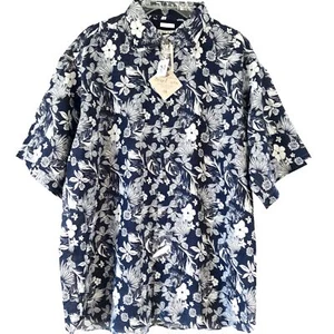 Joseph Abboud Sz 1X Blue Button Down Aero Linen Short Sleeve Shirt Men’s - Picture 1 of 11