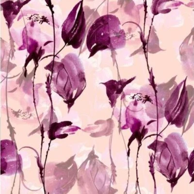 1 yard X 1.4 meter Floral Painting Viscose Fabric Soft Rayon Material For Dress - Image 1 of 4