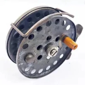 Seltene Gibbs Tool & Stamping Works Rainbow Fliegenrolle, Kanada 3,75 Zoll um 1896 - Bild 1 von 8