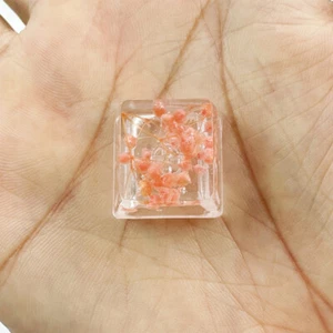 Resin Dry Flower Artisan Keycap Cross Axis Mechanical Keyboard Keycap(Pink) - Afbeelding 1 van 7