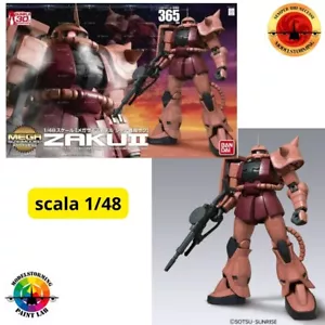 scala 1/48 mega size zaku II char Bandai Gunpla H 365 mm serie gundam - Foto 1 di 4