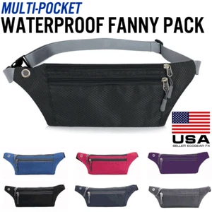 Waterproof Running Belt Fanny Pack Waist Pouch Outdoor Camping Hiking Travel Bag - Picture 1 of 11
