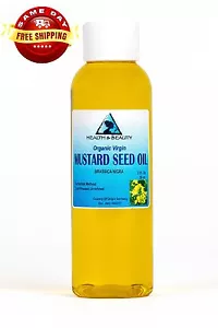 MUSTARD OIL UNREFINED ORGANIC by H&B Oils Center COLD PRESSED PREMIUM PURE 2 OZ - Picture 1 of 12