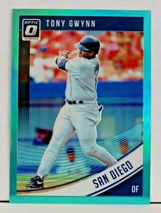 2018 Donruss Optic 131 Tony Gwynn - San Diego Padres Aqua Prizm /299