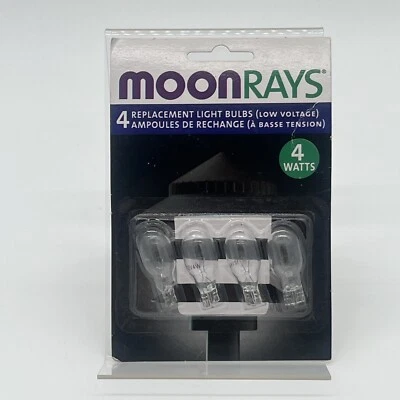 Moonrays Low Voltage Light Bulbs Clear 4 Pack 12V 4 Watt 52-4184-4 - Image 1 of 2
