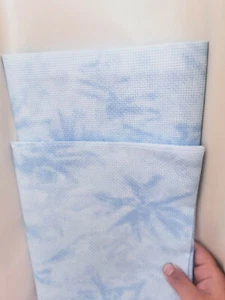 Special designed 11ct cross stitch aida cloth blue/pink/water ripple pattern - Picture 1 of 17