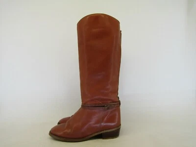 ZODIAC Womens Size 8.5 M Brown Leather Knee High Fashion Cowboy Boots - Image 1 of 4