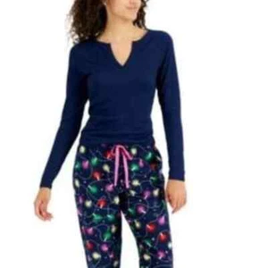 NWT $29.99 Jenni Women's Split-Neck Pajama Top, NAVY SAIL , sz M - Picture 1 of 2