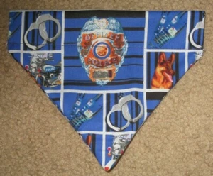 Police Officer K9 Motorcycle Dog Bandana - 5 sizes XS - XL - Picture 1 of 1