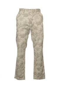 Nautica Mens Beige Modern Slim Fit Hawaiian Cotton Chino Pants Trousers $90 - Picture 1 of 6