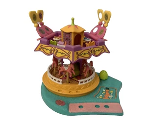 Vintage Polly Pocket Polly’s Magical Carousel Funfair Playground 1996 Bluebird - Foto 1 di 10