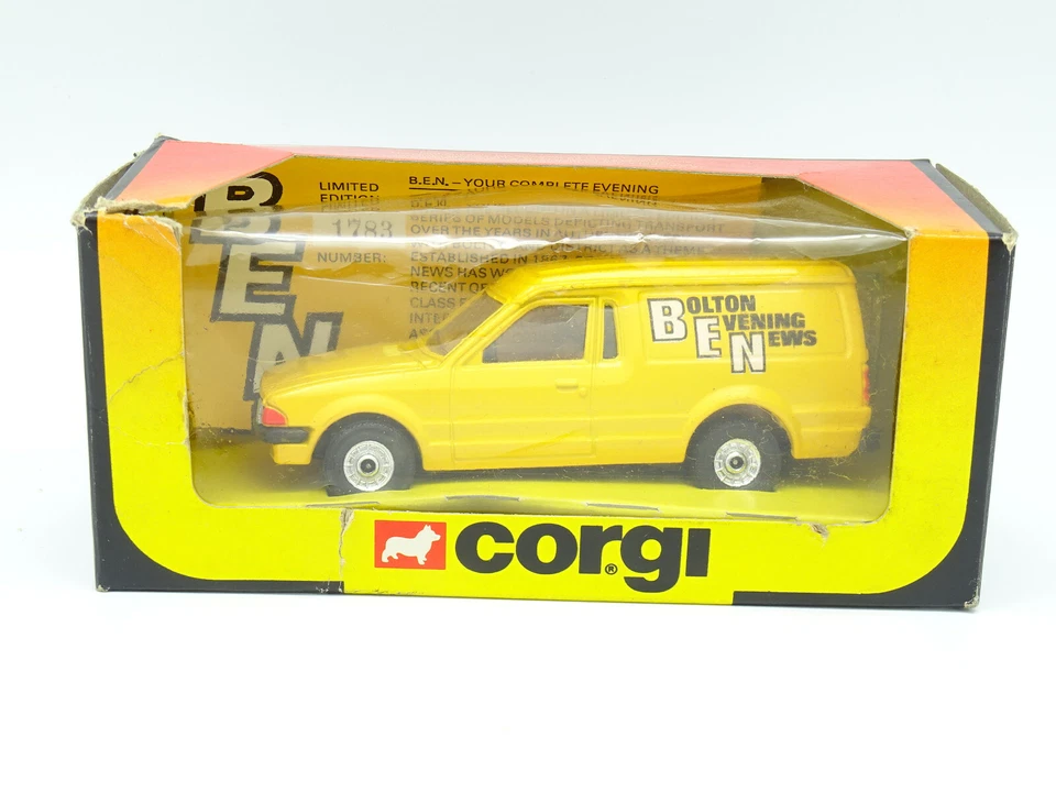 Corgi 1/36 - Ford Escort Furgone Bolton Evening News - Immagine 1 di 1