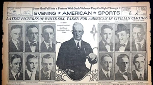 1919 Chicago Sports Page - White Sox Players Studio Photos in Street Clothes - Picture 1 of 2
