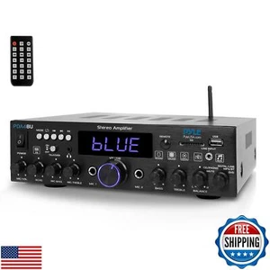 Pyle Wireless Bluetooth Home Stereo Amplifier- Multi-Channel, 200W Power Ampl - Picture 1 of 5