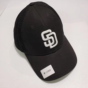 San Diego Padres Men Hat L/XL Black New Era Embroidered Mesh Detail Baseball Cap - Picture 1 of 6