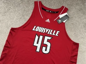 Adidas Louisville Cardinals #45 Basketball Jersey Red Men's Size XL [H33629] - Picture 1 of 7