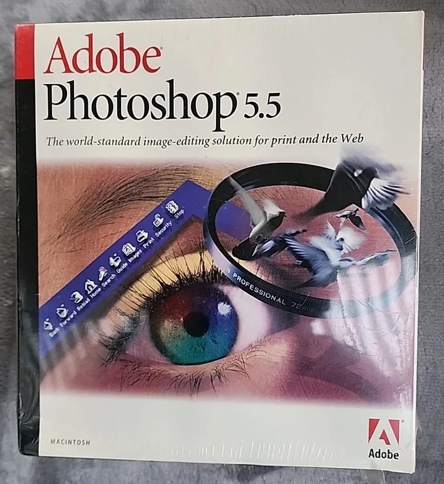 Adobe Photoshop 5.5 for MAC For Image Editing For Macintosh New  - Image 1 of 4