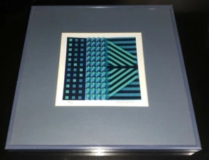 RARO RICK TUNKEL 3D MODELLO GEOMETRICO ASTRATTO FIRMATO NUMERATO 96 DI 300 - Foto 1 di 2