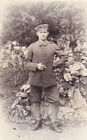 Vintage Photo Of Ww1 German Army Soldier With Cigarette