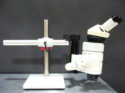 Leica MZ 125 / 12.5 / MZ12.5 Stereo Microscope + Boom Stand & PLAN 1.0 Objective - Image 1 of 4