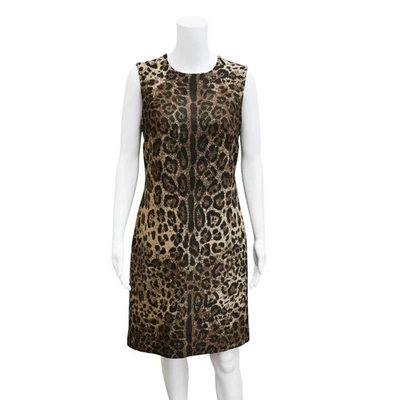 DOLCE & GABBANA | Vestido Vaina Jacquard Jaguar Talla 42 Foto 1 de 4