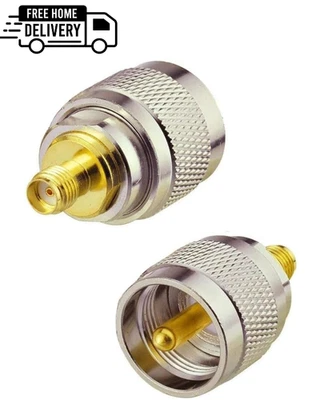 PL259 UHF Male Plug to SMA Female Jack RF Adapter Connector - Image 1 of 3