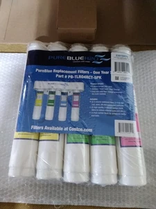 Pure Blue H2O 5PC Reverse Osmosis System Replacement Filters 1yr Supply - Picture 1 of 2