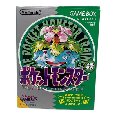 Nintendo Pokémon Green Game Boy Complete Boxed Mint Condition JAPAN - Image 1 of 4