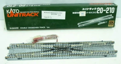 Kato 20-210 N Scale 12-3/16" 310 mm Double Crossover UniTrack - Image 1 of 4