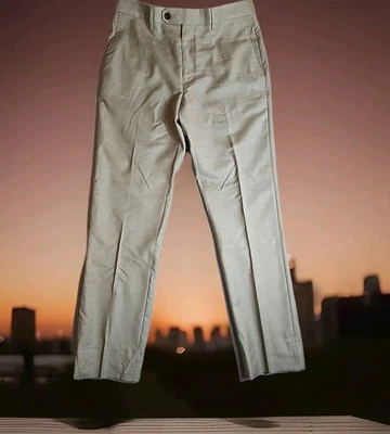Pantalones Banana Republic Guabello Para Hombre 31x32 A Medida Calce Ajustado Beige Nuevos con Etiquetas 100% Lana  Foto 1 de 4