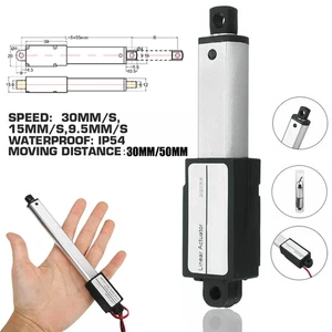 DC 12V Micro Linear Actuator 30mm 50mm Fast Speed 30mm/s Linearantrieb Robotics - Bild 1 von 22
