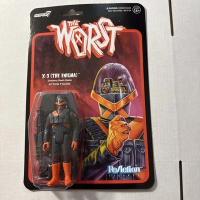Figura de acción The Worst ReAction - X-3 Enigma Uncanny Death Dealer Super 7 Foto 1 de 4
