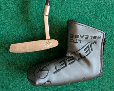 Scotty Cameron 1999 Newport Mid Slant Pro Platinum eje negro con Jet Set HC 35" Foto 1 de 4