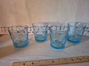 4 Vintage Pasabahce Tupfen Optik Kreis Tumbler Steine Trinkgläser Barzubehör 4"  - Bild 1 von 11