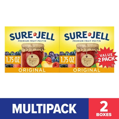 Sure-Jell Original Fruit Pectin Value pack, Bulk Canning Supplies, 2-pack 1.75 o