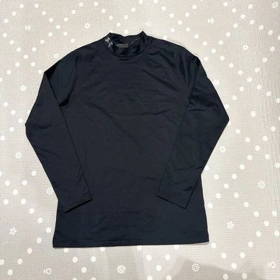 Under Armour Men's ColdGear Mock Long Sleeve Fitted Shirt Men Size L Black (J1) - Изображение 1 из 4