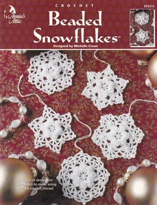 Crochet Beaded Snowflakes 5 Designs by Michelle Green Annie's Attic 892315 - Picture 1 of 1