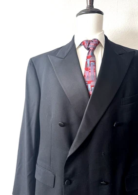 Vtg. Polo Ralph Lauren Blue Label Tuxedo Jacket Men's 48R Double-Breasted Formal - Image 1 of 4