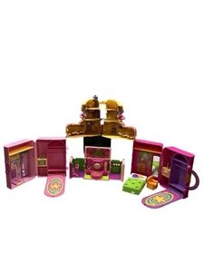 2000 Polly Pocket Fashion Bedroom Purse Carryng Case , Dream builder Disco, More - Picture 1 of 9
