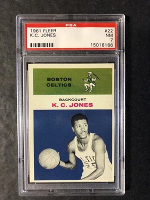 1961-62 Fleer K. C. Jones #22 PSA 7; ROOKIE, Sharp Focus!! - Image 1 of 2